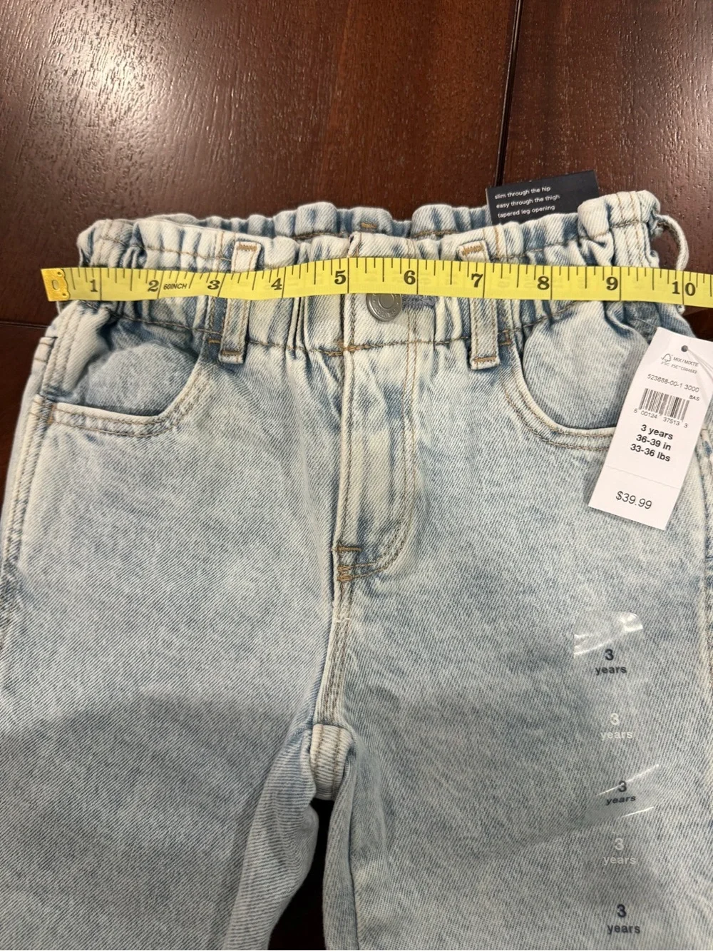 GAP Light Blue Girls' Jeans with Elastic Waist